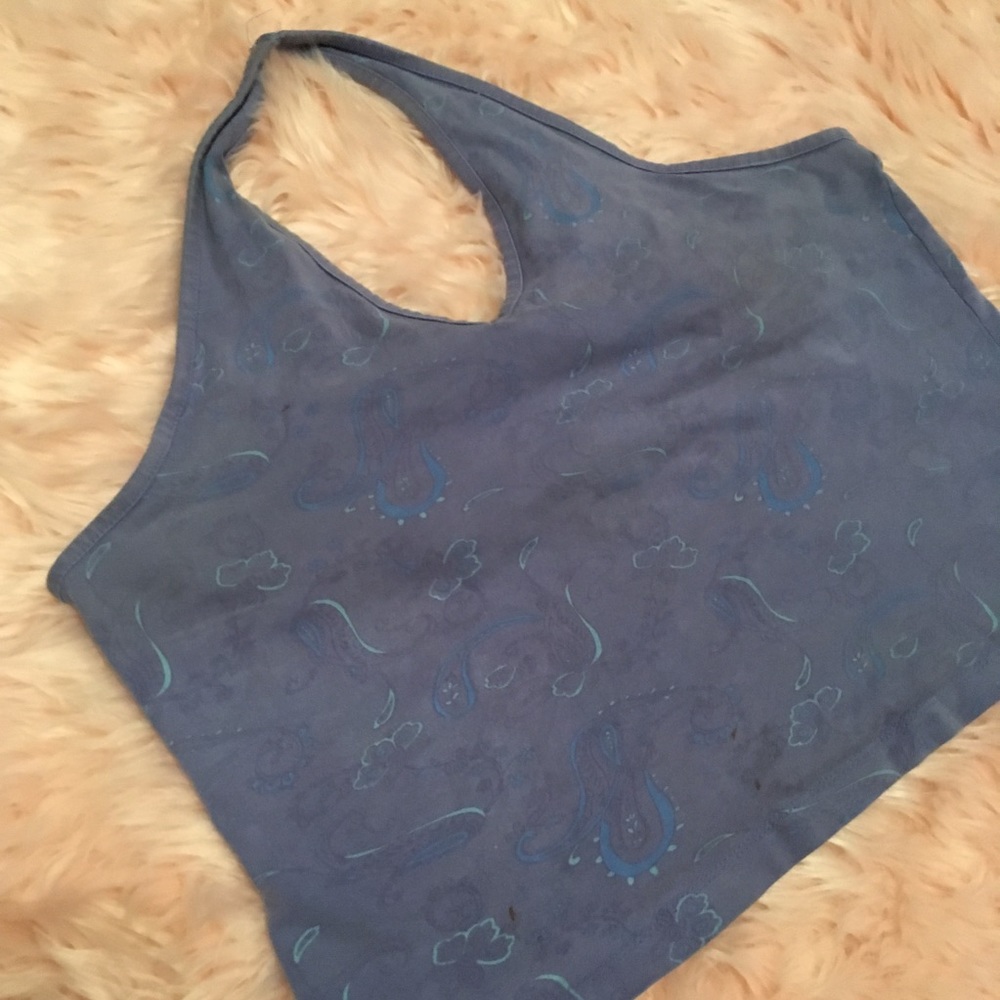 Printed Faded Glory Halter Top
